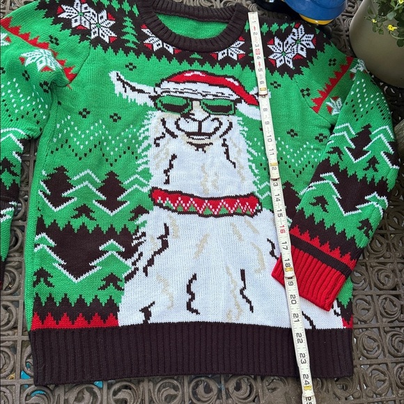 Christmas Sweater Colorful Knit Acrylic Sweater small - Picture 2 of 6